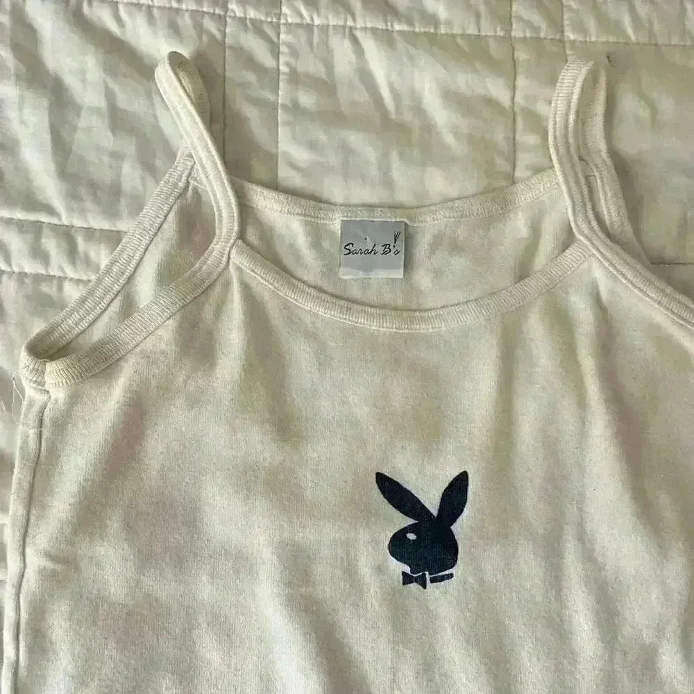 Y2k baby tee playboy logo Sarah Bs